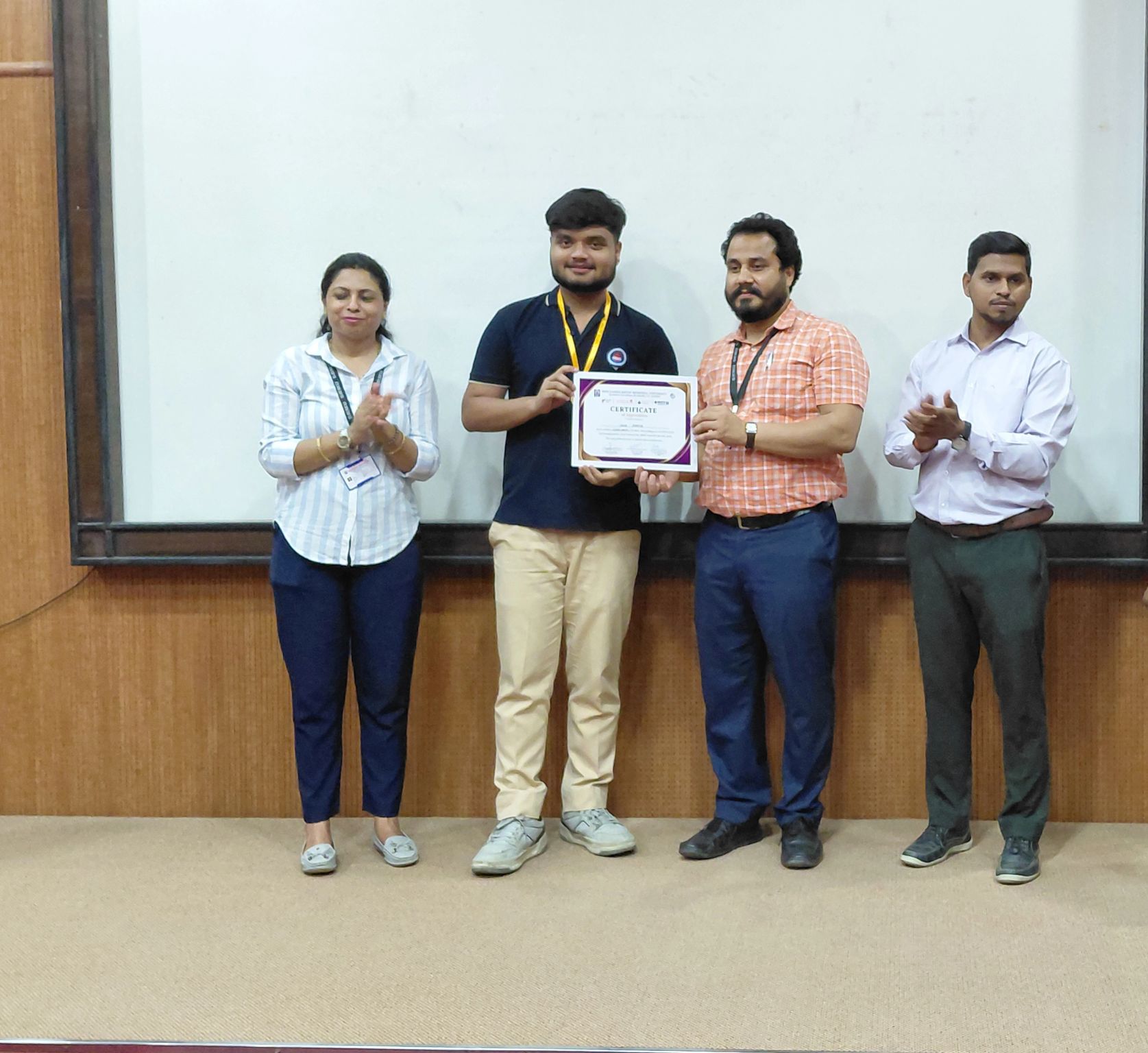 receive a certificate and medal